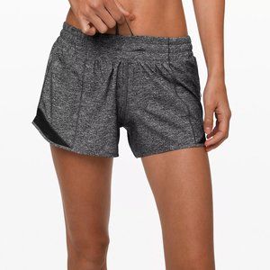 Lululemon Hotty Hot Lined Short 4" Heather Grey Size 2